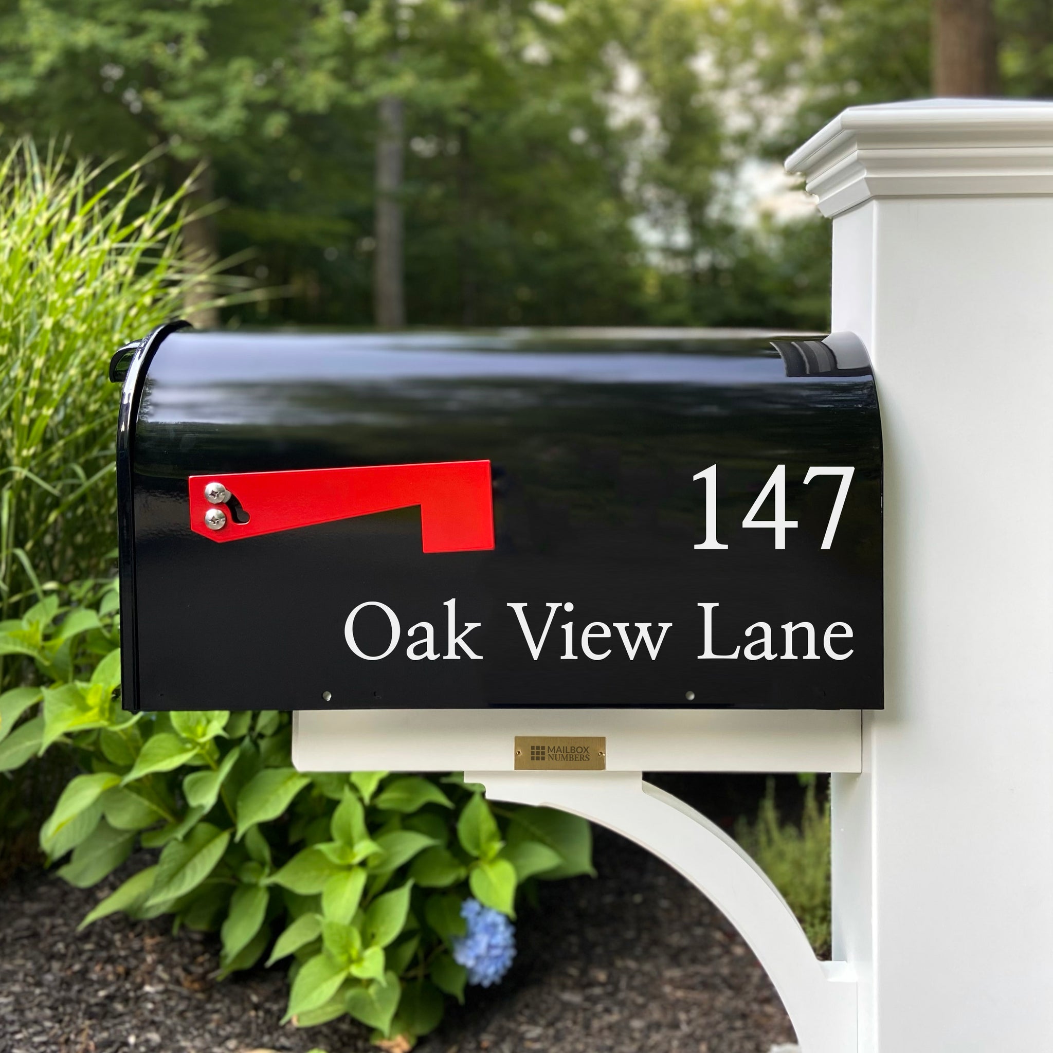 Mailbox numbers letters address decals and reflective stickers