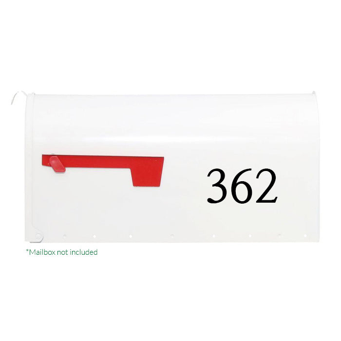 Custom Letter Box Mailbox Number with Self-Adhesive – CoCreative Design