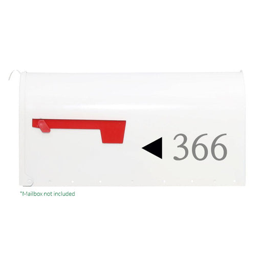 Small arrow pointer mailbox decal